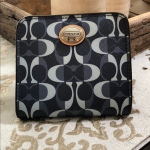 Coach Navy Blue Small Wallet